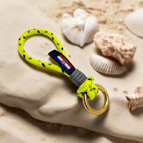 HARBOUR MINI yellow mix rope key-ring