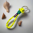 HARBOUR nautical rope keyring yellow mix