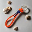 HARBOUR recycled rope keyring orange electric blue