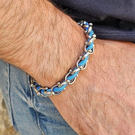 OCEAN MAXI Designer Bracelet / Necklace Baby Blue