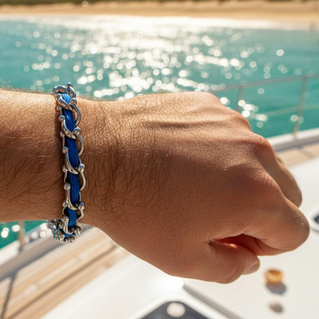 OCEAN MAXI Designer Bracelet / Necklace Blue