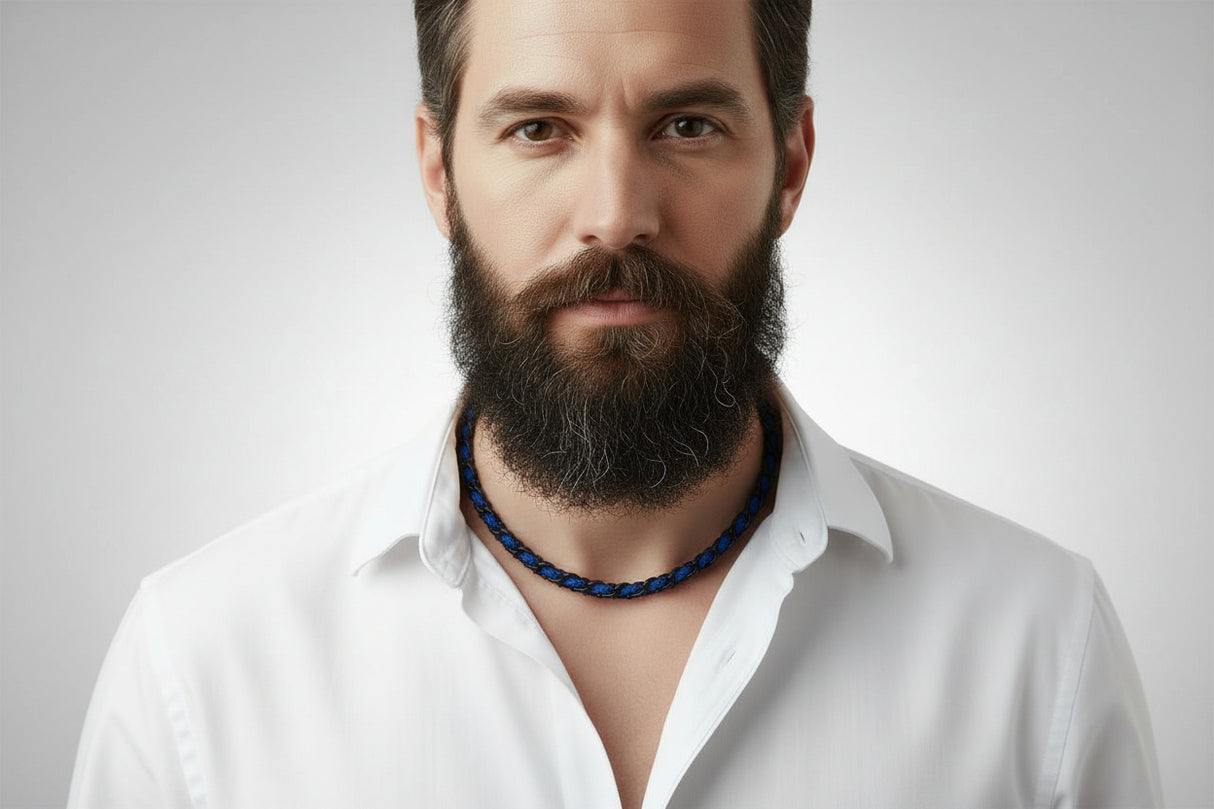 OCEAN MAXI Designer Bracelet / Necklace Electric Blue