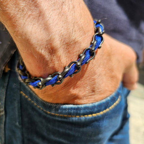 OCEAN MAXI Designer Bracelet / Necklace Electric Blue