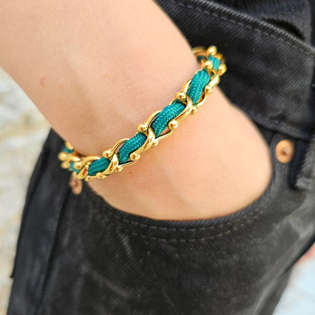 OCEAN MAXI Designer Bracelet / Necklace Emerald Green