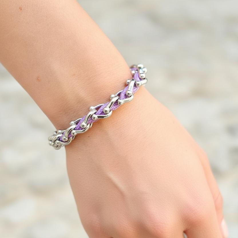 OCEAN MAXI Designer Bracelet / Necklace Lavander Purple