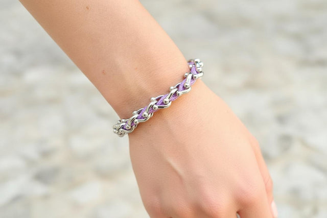 OCEAN MAXI Designer Bracelet / Necklace Lavander Purple