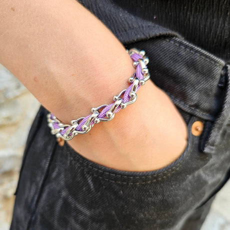 OCEAN MAXI Designer Bracelet / Necklace Lavander Purple