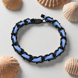 OCEAN MAXI Designer Bracelet / Necklace Light Blue