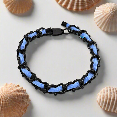 OCEAN MAXI Designer Bracelet / Necklace Light Blue