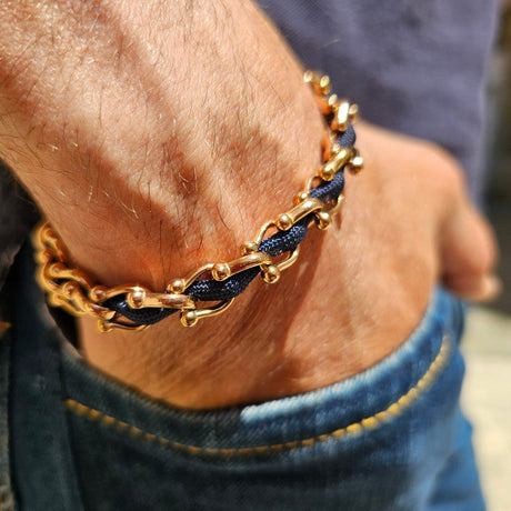OCEAN MAXI Designer Bracelet / Necklace Navy Blue