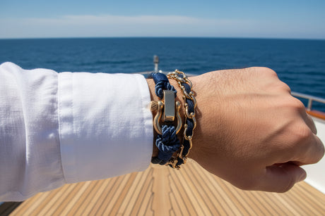 OCEAN MAXI Designer Bracelet / Necklace Navy Blue