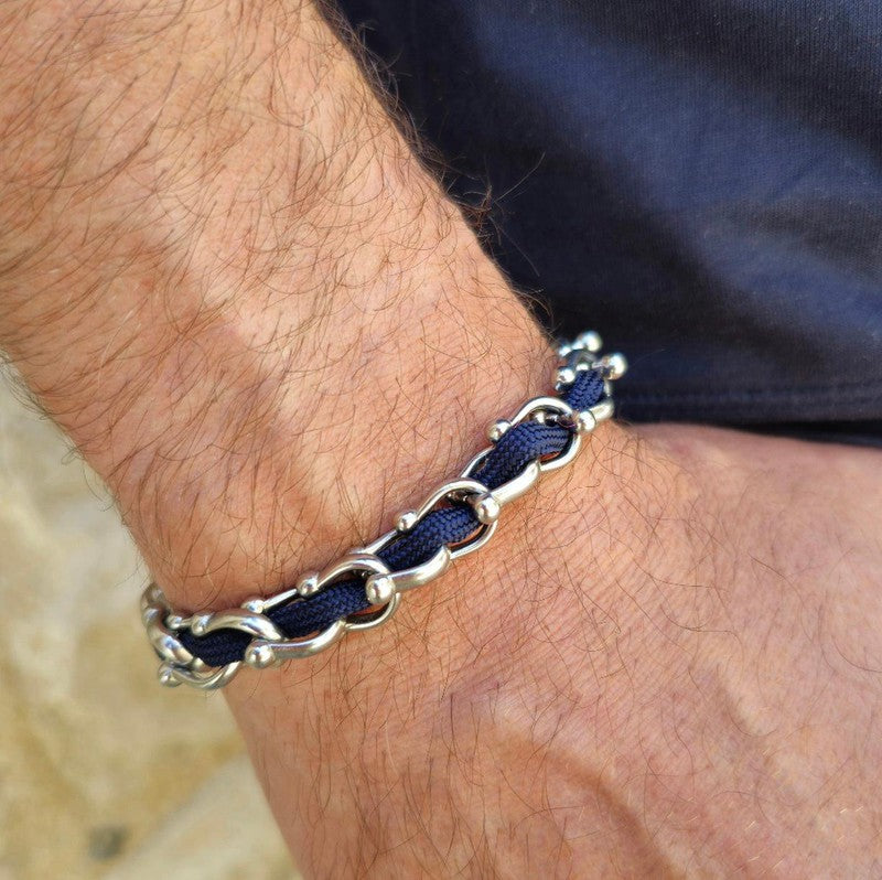 OCEAN MAXI Designer Bracelet / Necklace Navy Blue