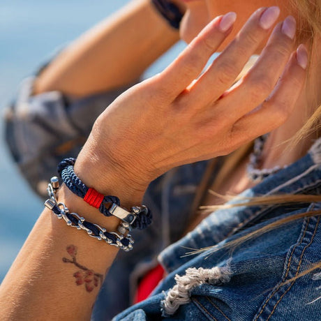 OCEAN MAXI Designer Bracelet / Necklace Navy Blue