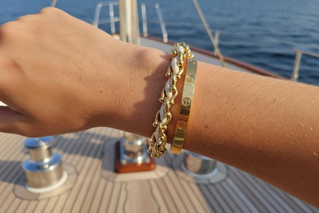 OCEAN MAXI Designer Bracelet / Necklace Off White