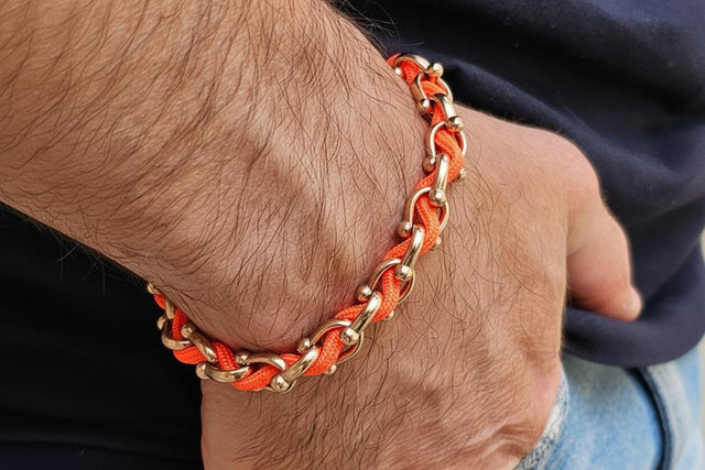 OCEAN MAXI Designer Bracelet / Necklace Orange