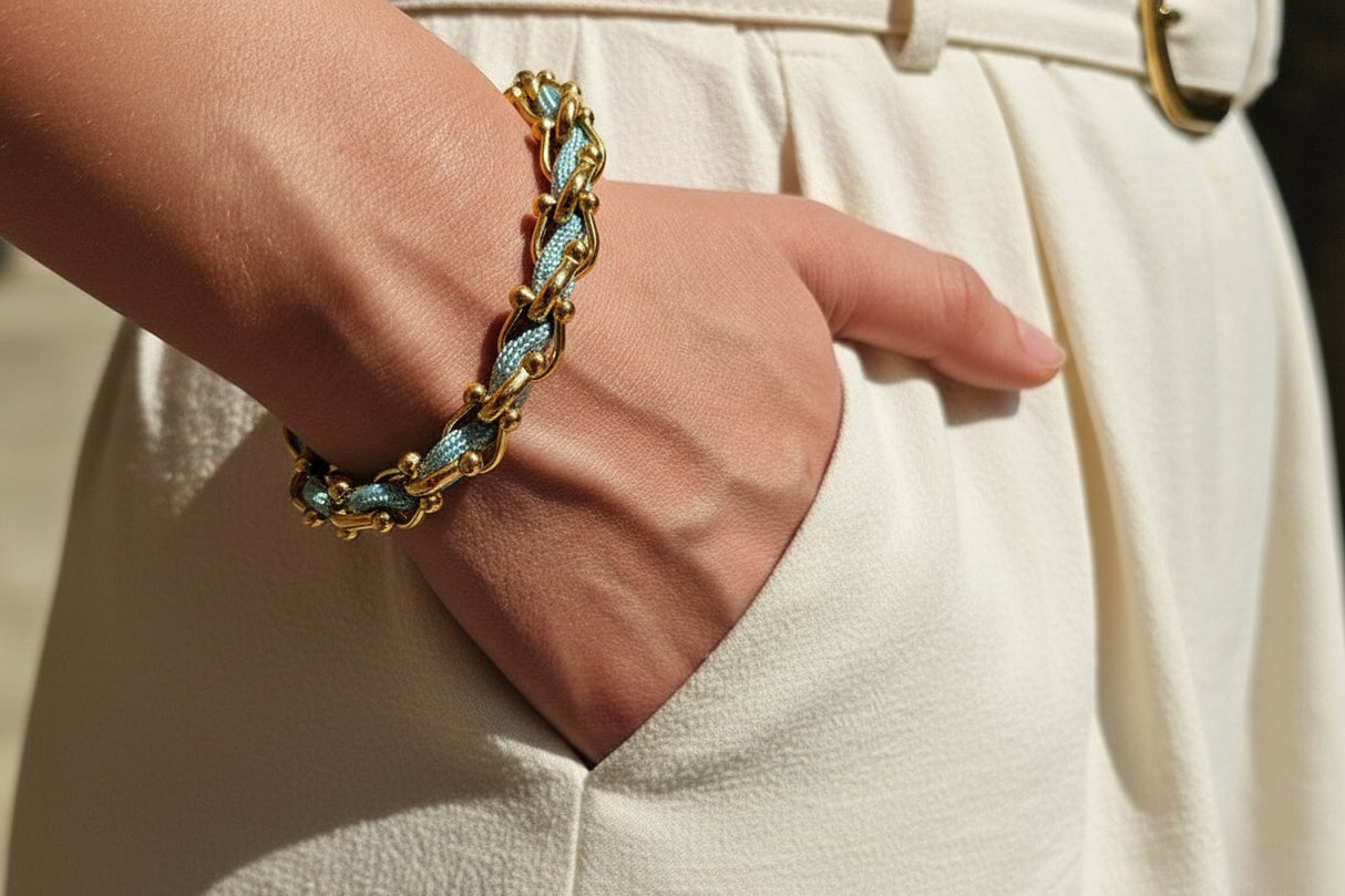 OCEAN MAXI Designer Bracelet / Necklace Sea Green