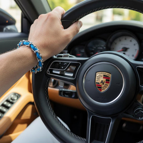 OCEAN MAXI Designer Bracelet / Necklace Soft Blue