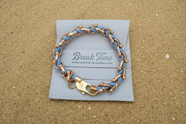 OCEAN MAXI Designer Bracelet / Necklace Soft Blue