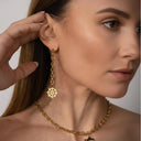 OCEAN MINI Dangle Earrings with Rudder Pendant