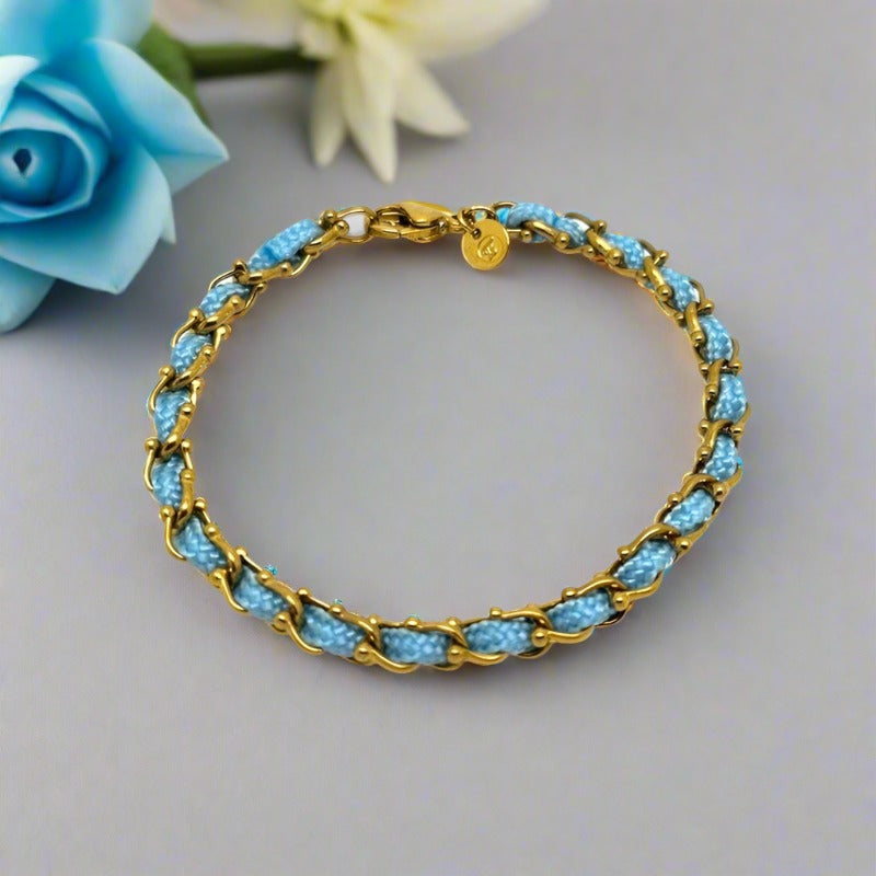 OCEAN MINI Designer Bracelet / Necklace Baby Blue