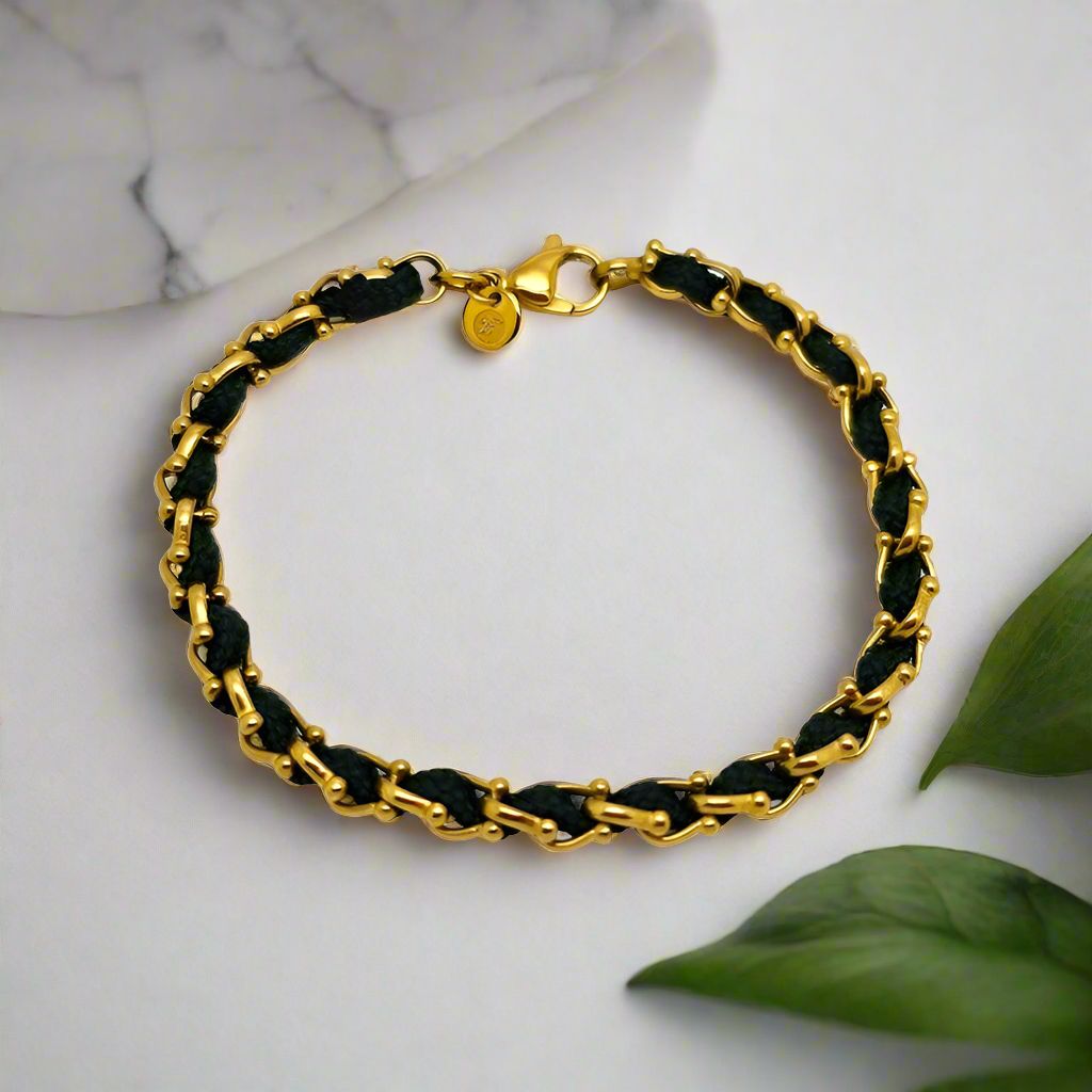 OCEAN MINI Designer Bracelet / Necklace Dark Green