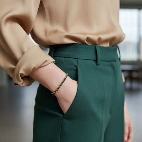 OCEAN MINI Designer Bracelet / Necklace Dark Green