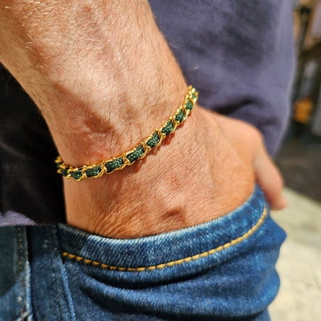 OCEAN MINI Designer Bracelet / Necklace Dark Green