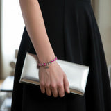 OCEAN MINI Designer Bracelet / Necklace Fuchsia