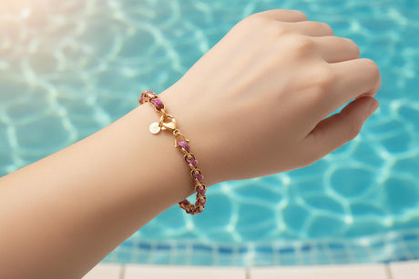 OCEAN MINI Designer Bracelet / Necklace Lavender Pink