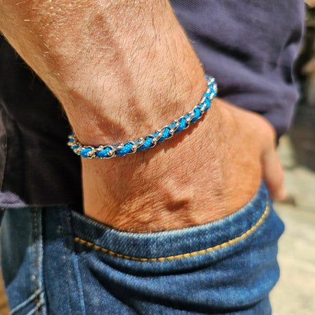 OCEAN MINI Designer Bracelet / Necklace Med Blue
