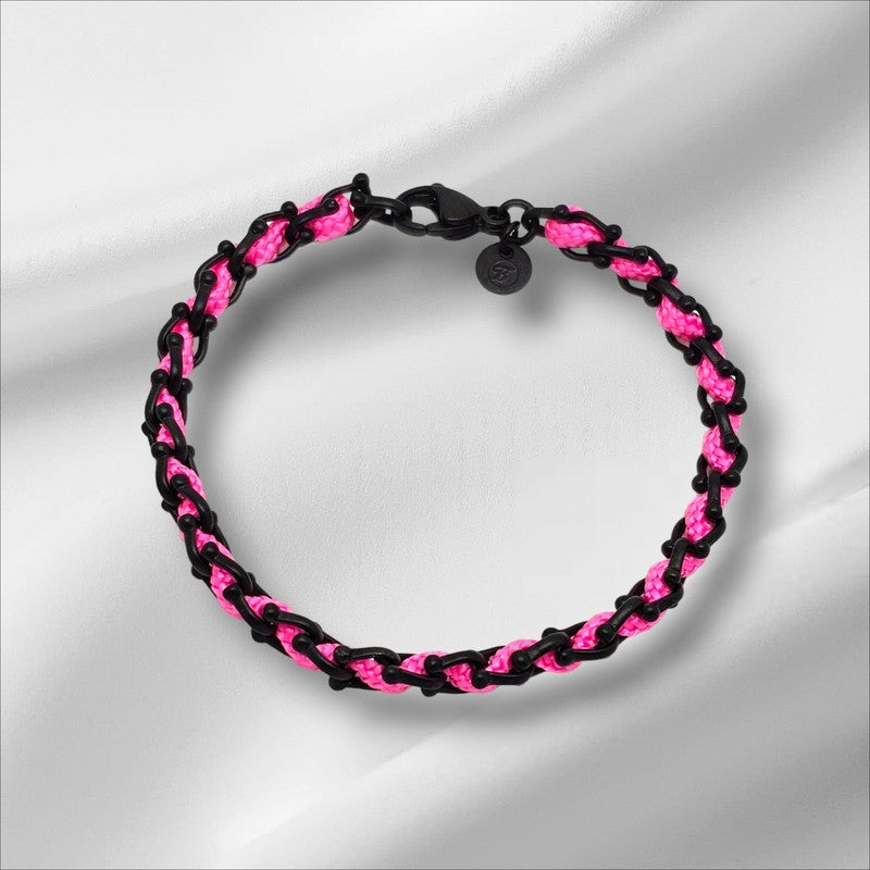 OCEAN MINI Designer Bracelet / Necklace Neon Pink