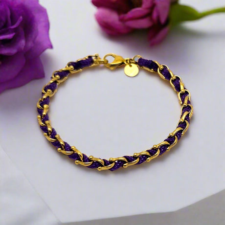 OCEAN MINI Designer Bracelet / Necklace Neon Purple