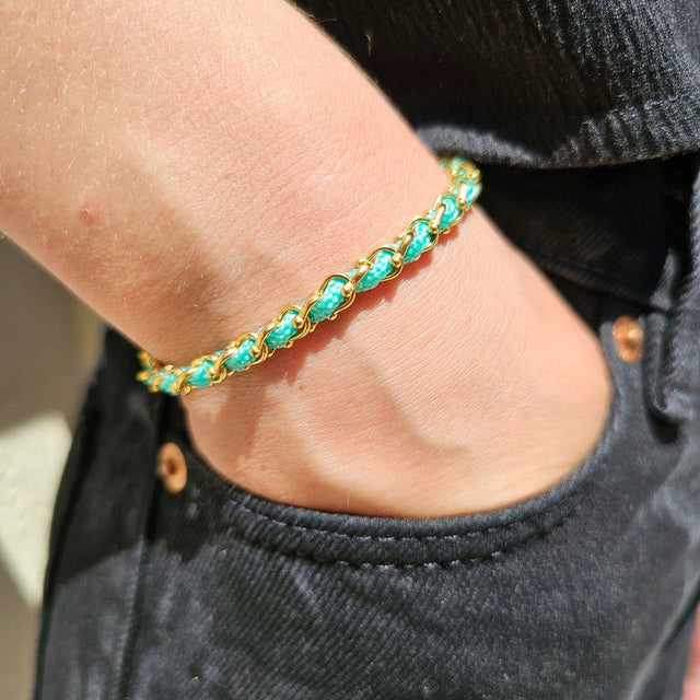 OCEAN MINI Designer Bracelet / Necklace Turquoise Green