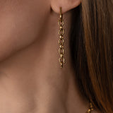 OCEAN MINI Designer Chain Drop Earrings