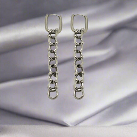 OCEAN MINI Designer Chain Drop Earrings