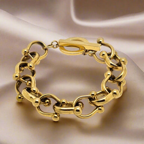 OCEAN ULTRA Signature Toggle Bracelet - Gold