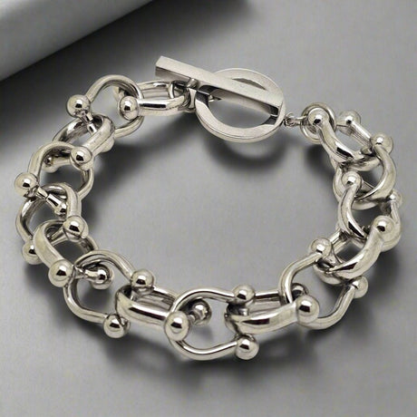 OCEAN ULTRA Signature Toggle Bracelet- Silver