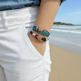 ROYAL 3mm nautical clasp bracelet black baby pink