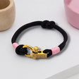 ROYAL 3mm nautical clasp bracelet black baby pink