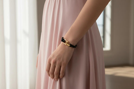 ROYAL mini shackle bracelet black