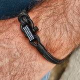 ROYAL mini shackle bracelet black