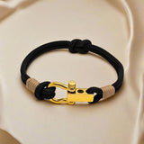 ROYAL mini shackle bracelet black light brown