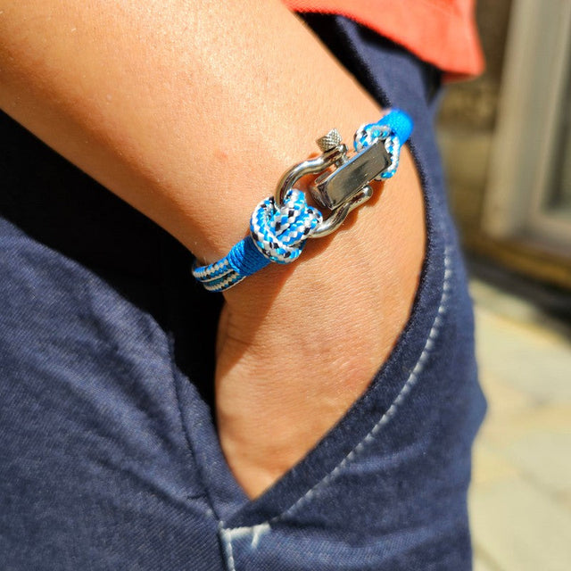 ROYAL mini shackle bracelet blue mix