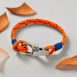 ROYAL mini shackle bracelet orange mix blue