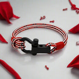 ROYAL mini shackle bracelet red mix