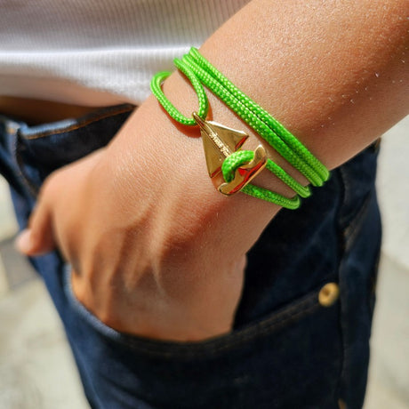 SAILOR mini boat bracelet apple green