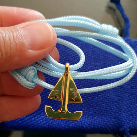 SAILOR mini boat bracelet baby blue