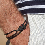 SAILOR mini boat bracelet black