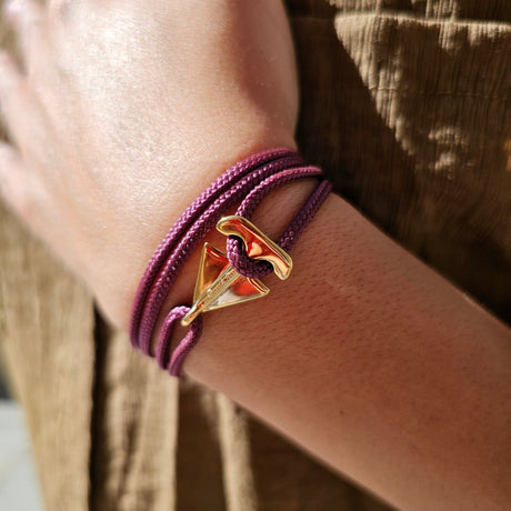 SAILOR mini boat bracelet burgundy