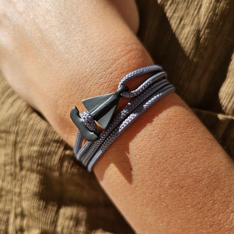 SAILOR mini boat bracelet dark grey